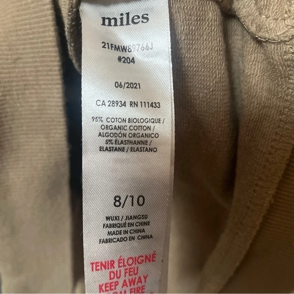 Miles the Label Camo Ruffle Sleeve Girls Pullover 8-10